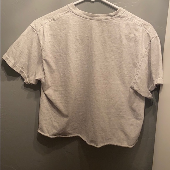 HPπ Brandy Melville Good Vibes Gray T Shirt - Picture 4 of 5